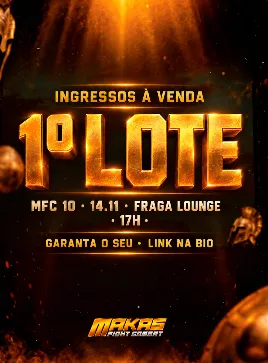 Post: ingressos à venda, 1º lote